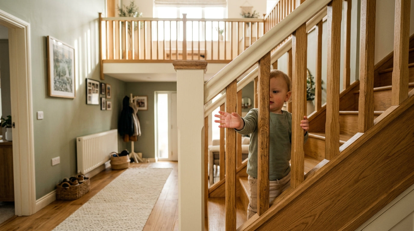 How to Baby Proof a Staircase With Spindles Too Far Apart