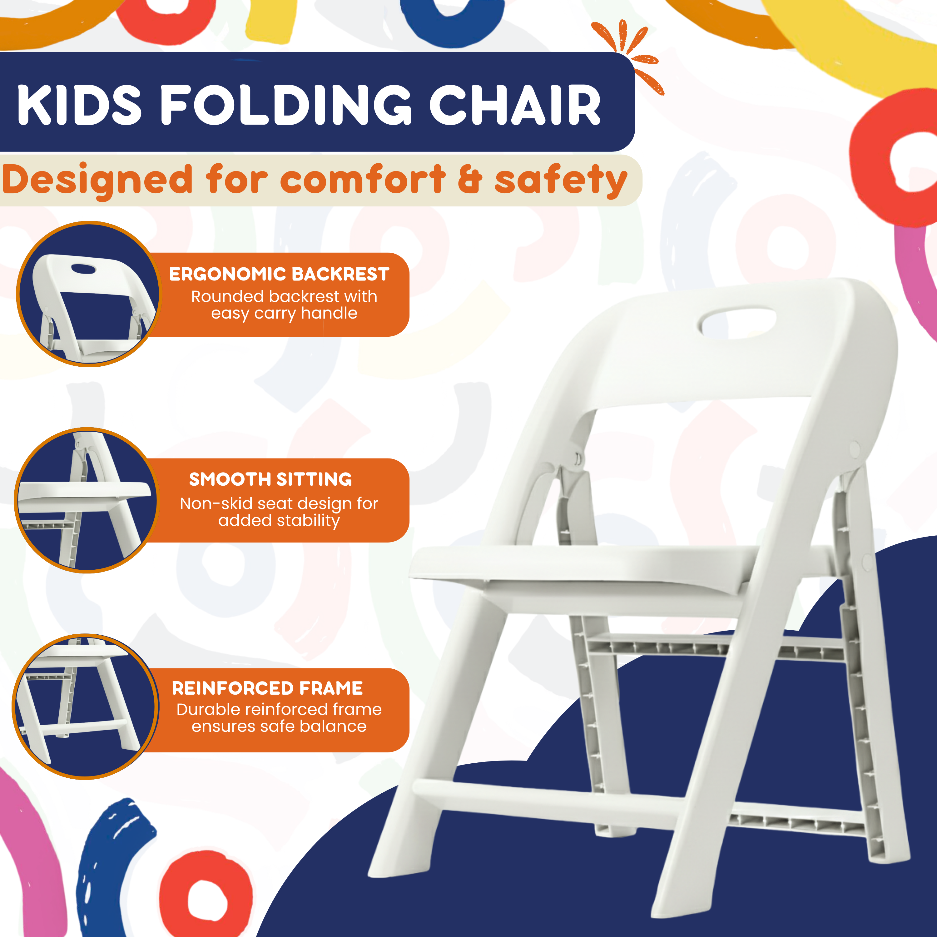 Giggle & Play | Kids Folding Chair (2 Pack)