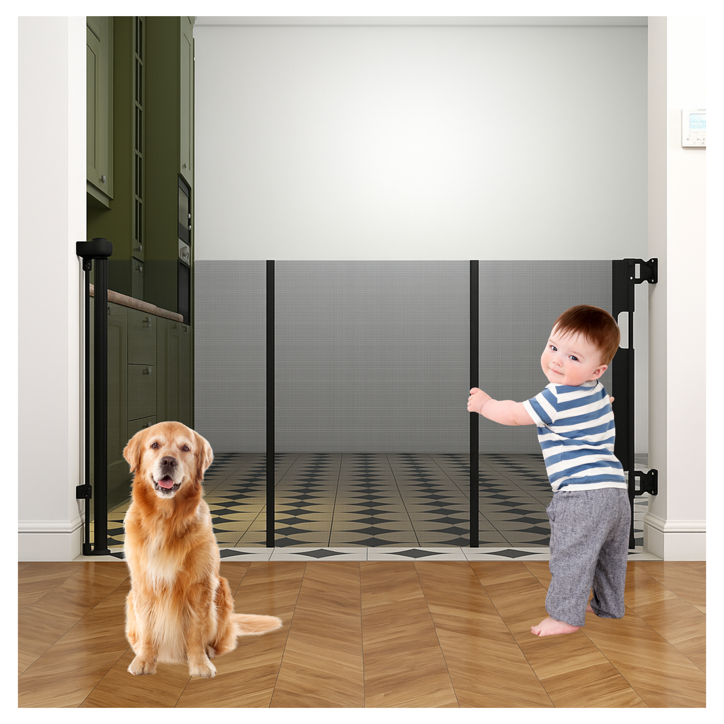 Baby Proof Me | Mesh Retractable Baby Safety Gate