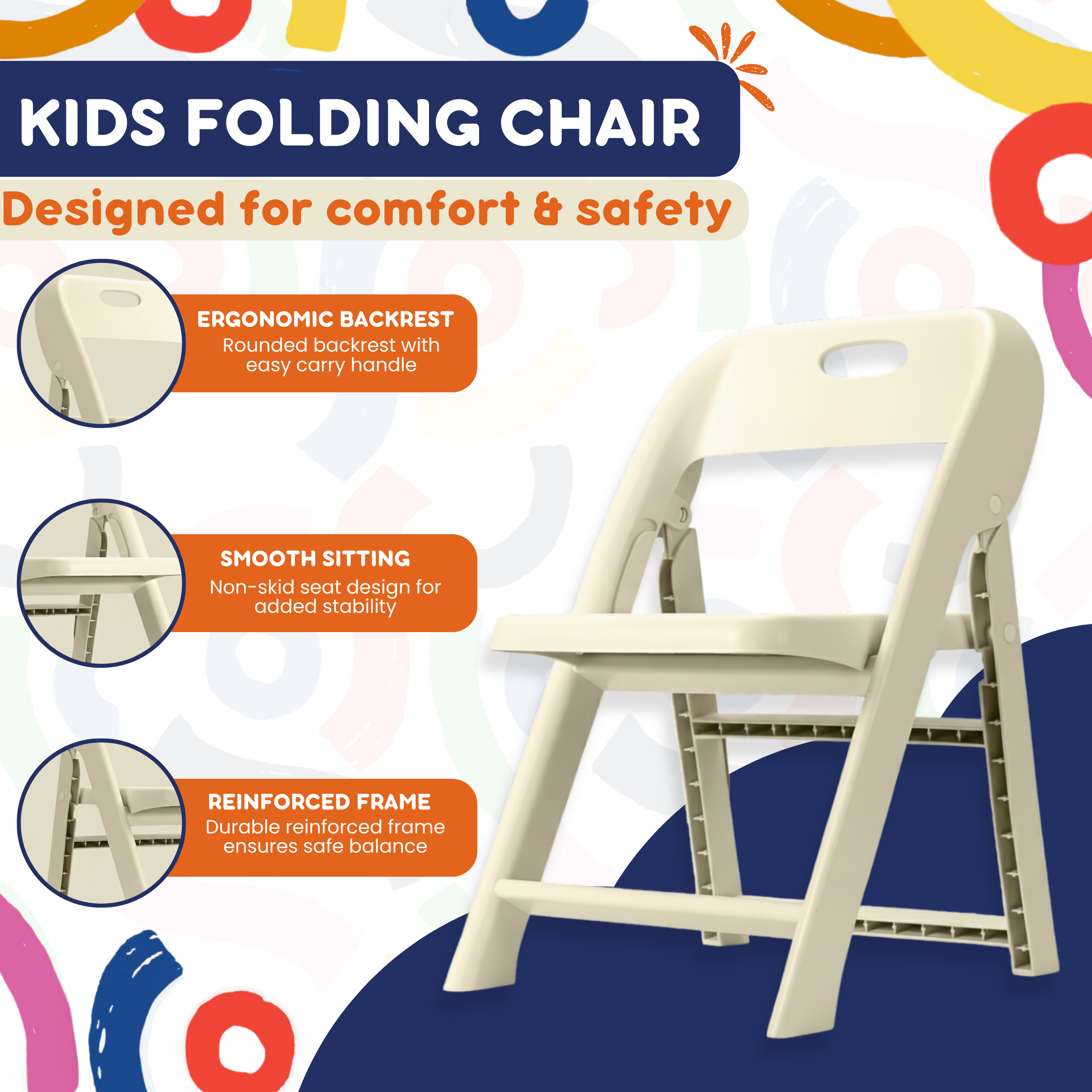 Giggle & Play | Kids Folding Chair (2 Pack)