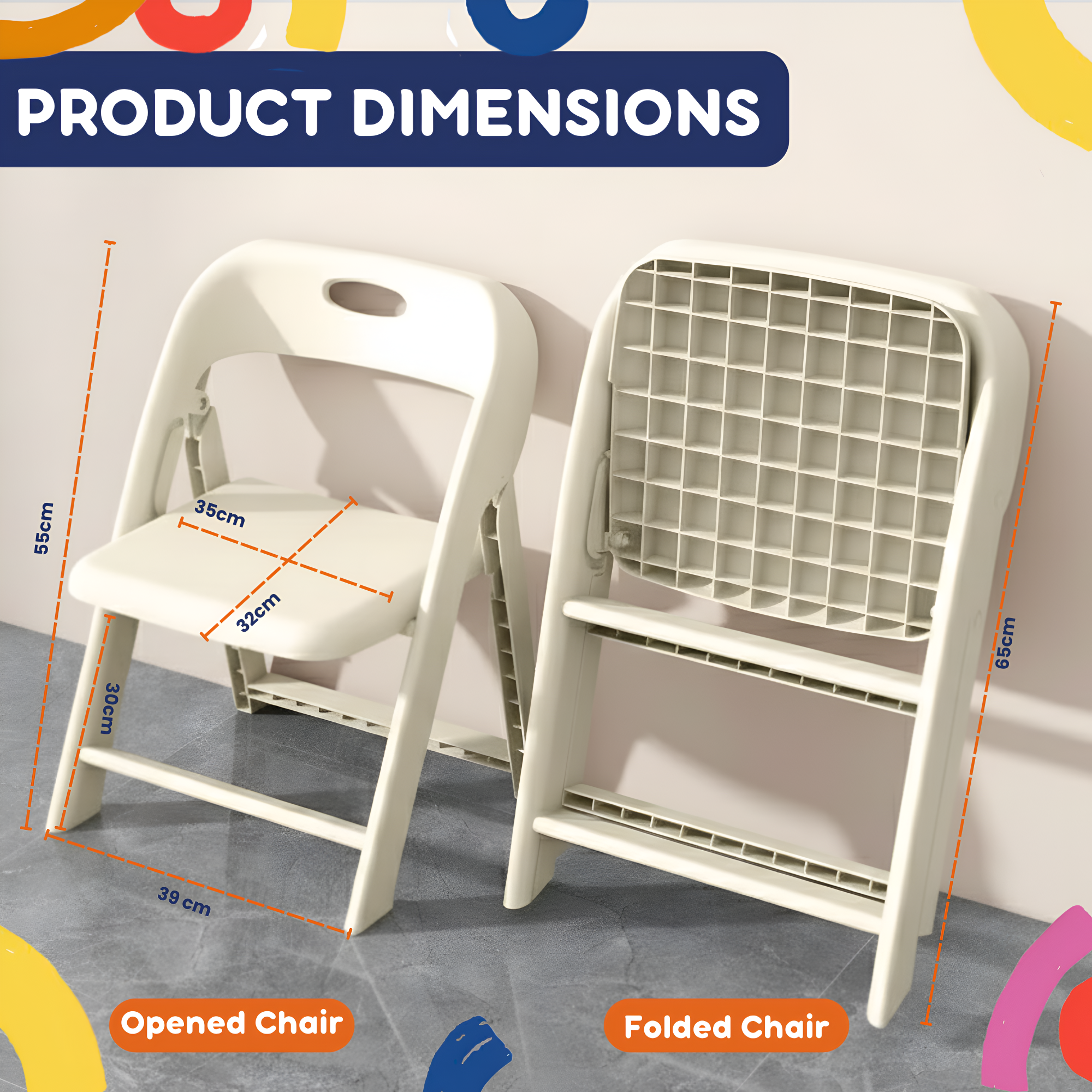 Giggle & Play | Kids Folding Chair (2 Pack)