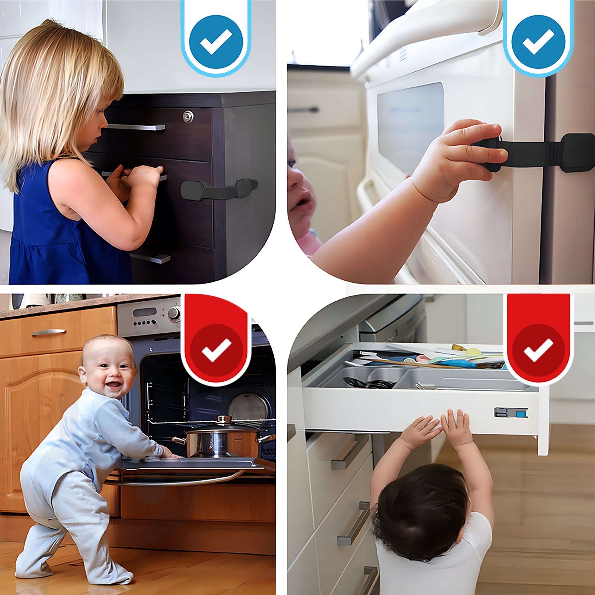 Baby Proof Me | Adjustable Black Safety Strap Lock