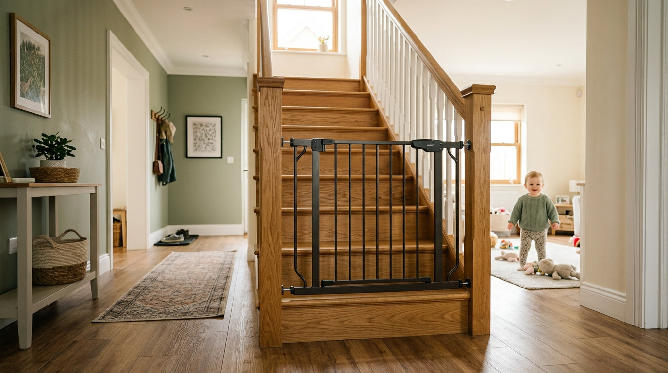 Baby Gate for Bottom of Stairs: Pressure Mount vs Hardware Mount Explained