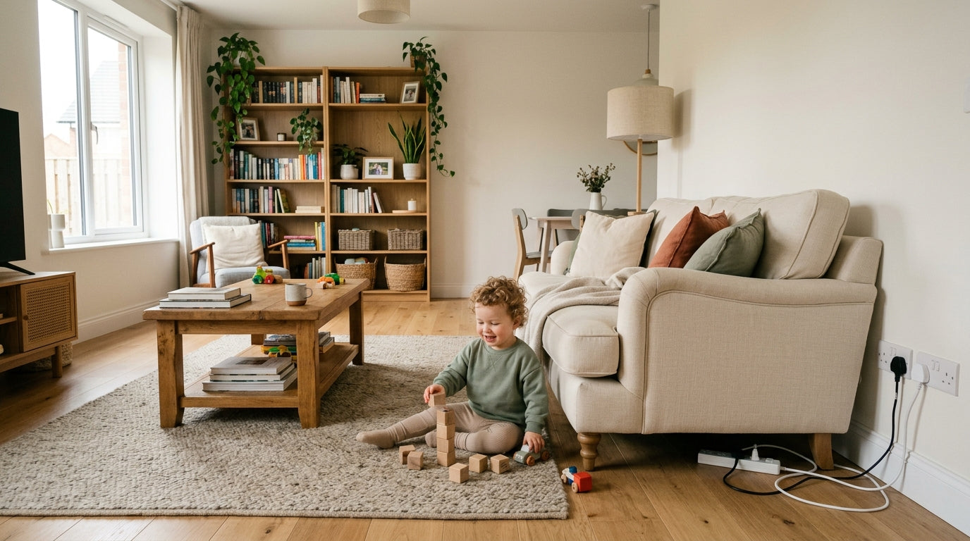 Living Room Outlet and Cord Safety: Hiding Hazards in Plain Sight