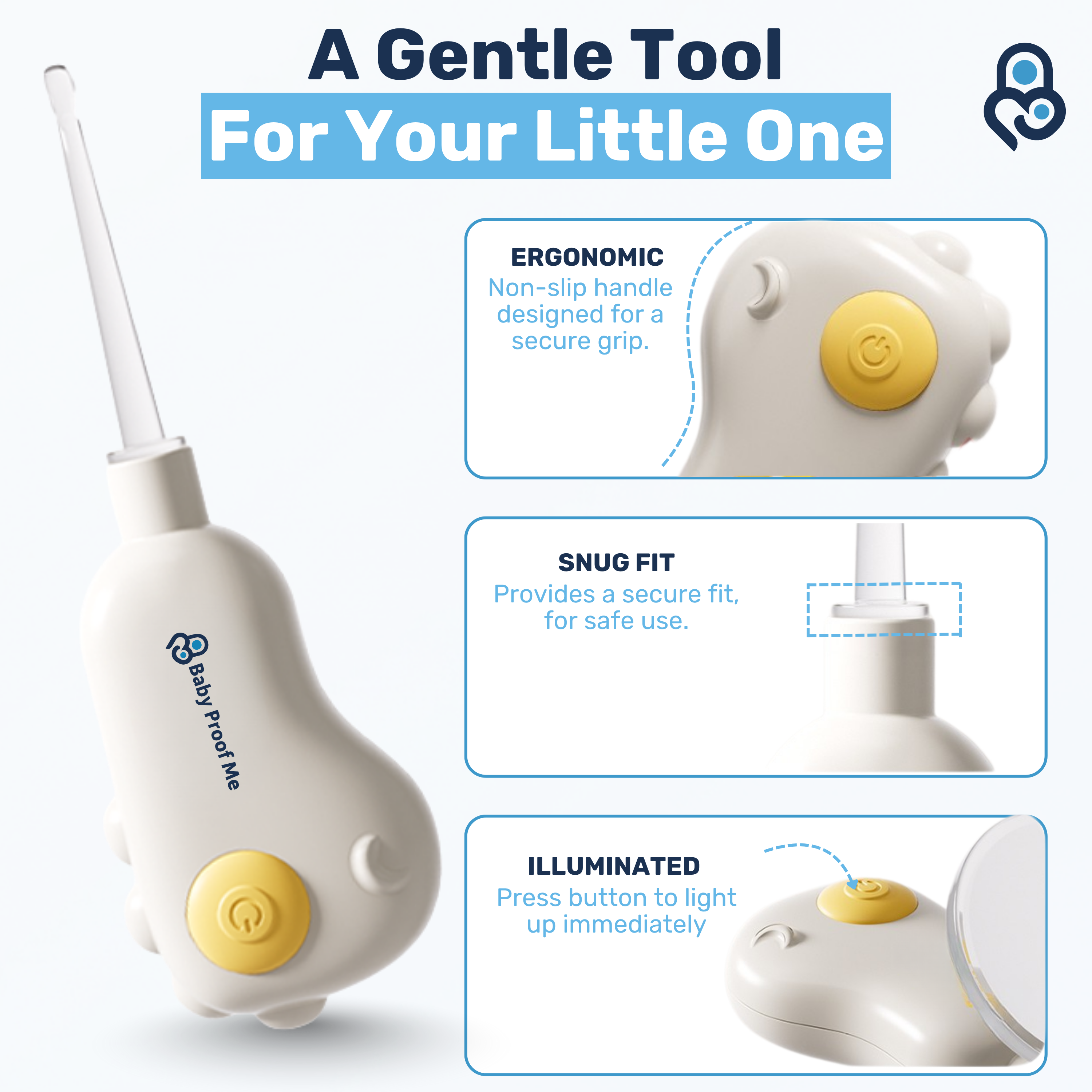 Baby Proof Me | Pickï 2-in-1 Baby Nose Picker & Ear Cleaner