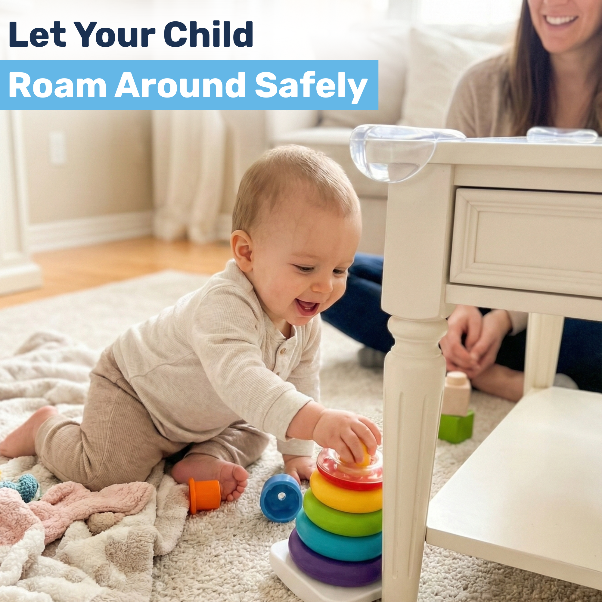 Baby Proof Me | Large TPE Safety Corner Protectors (12 Pack)