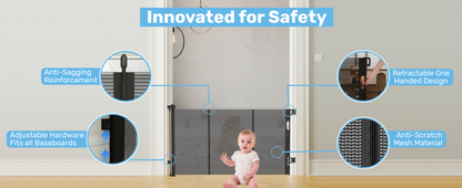 Baby Proof Me | Mesh Retractable Baby Safety Gate