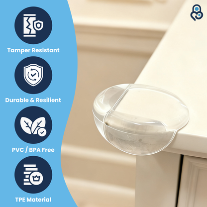 Baby Proof Me | Large TPE Safety Corner Protectors (12 Pack)