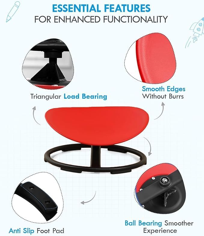 Giggle & Play | Kid’s Sensory Spinning Chair For Fun Learning & Motor Development