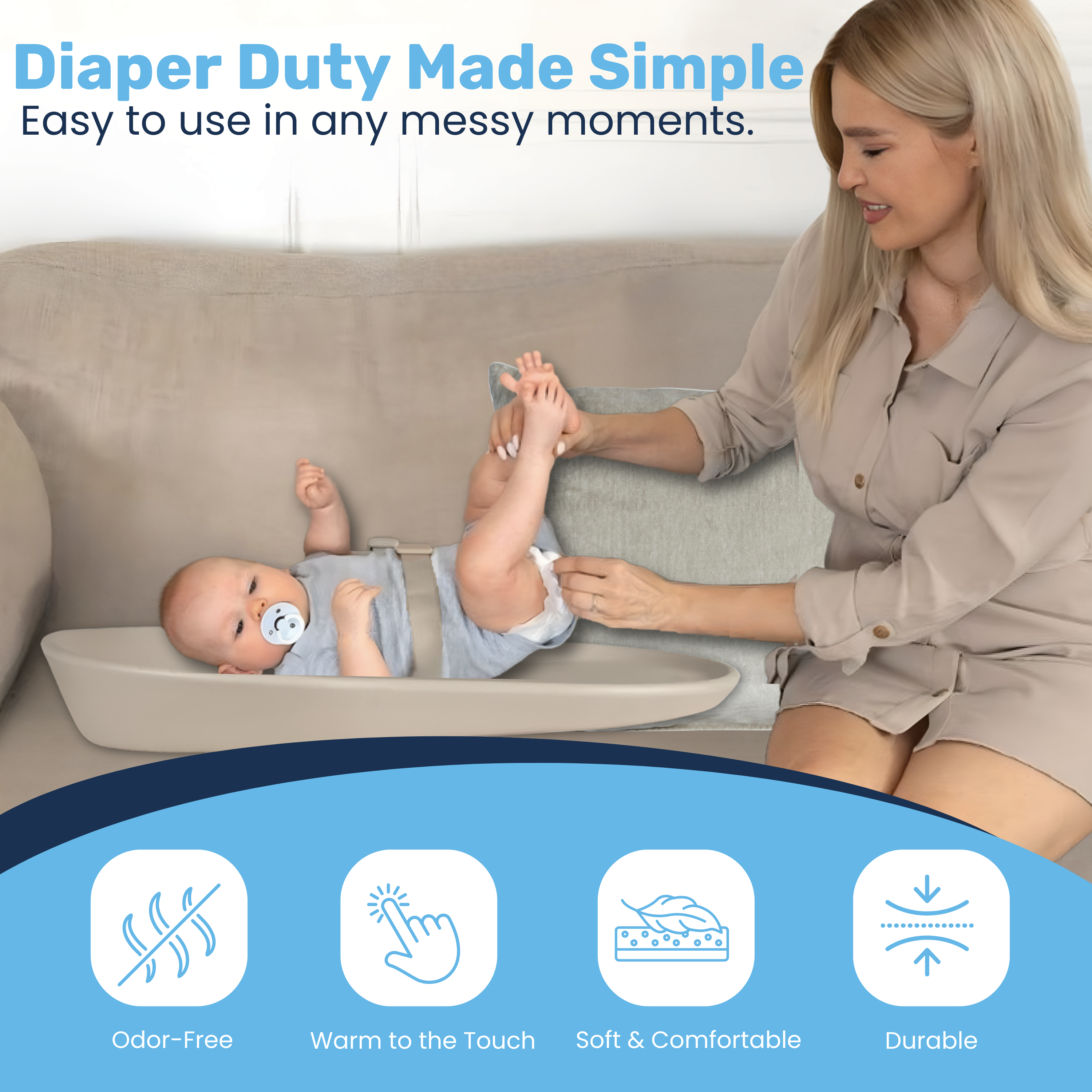 Baby Proof Me | Nest Eva Diaper Changing Pad