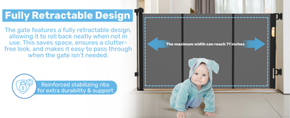 Baby Proof Me | Mesh Retractable Baby Safety Gate
