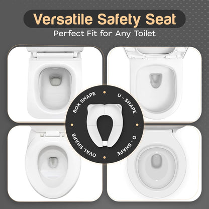 Baby Proof Me Essentials | Foldable & Portable Toilet Seat Trainer – Travel Bag Included