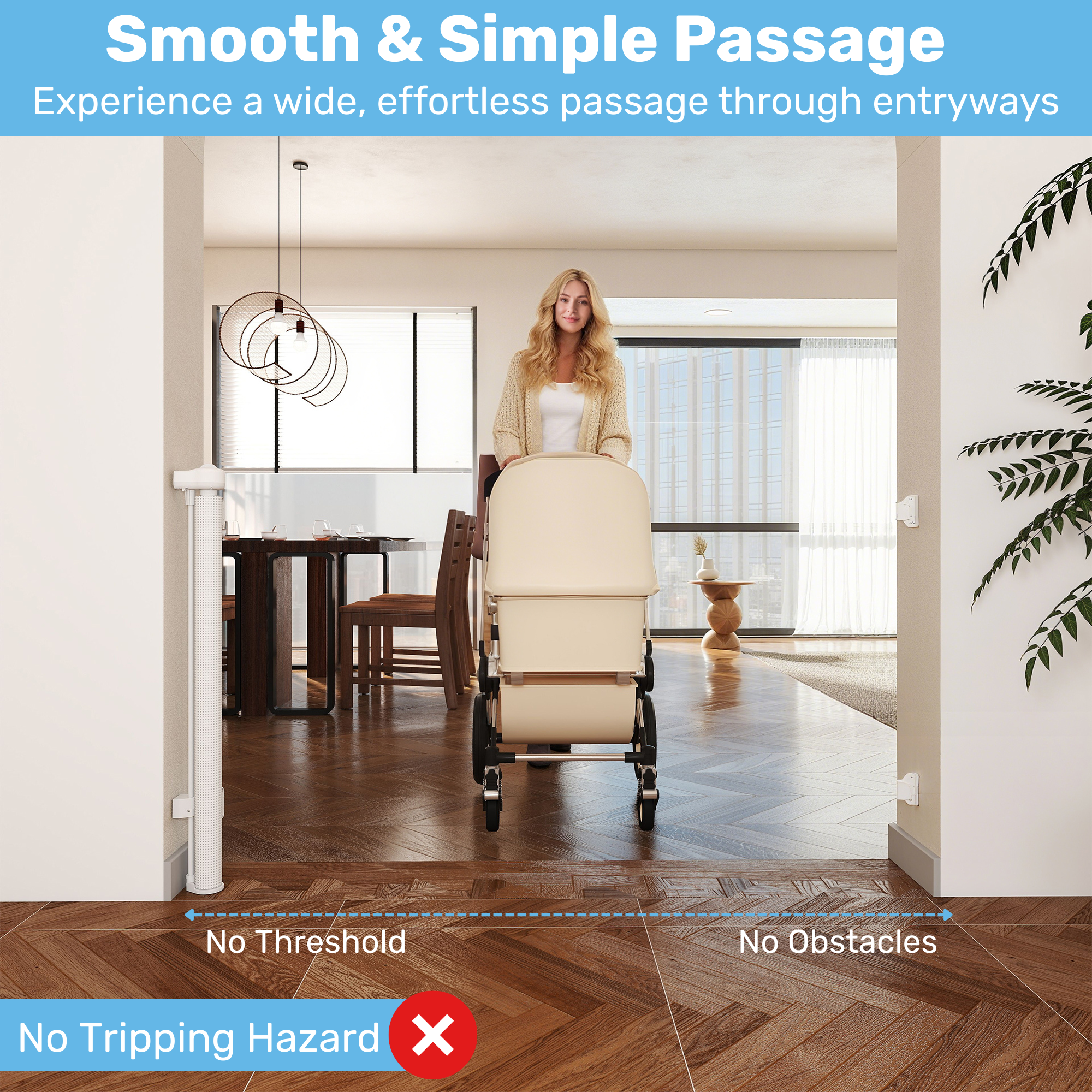 Baby Proof Me | Mesh Retractable Baby Safety Gate