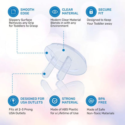 Baby Proof Me | "Bump Defender" Safety Kit – 12 Corner Protectors, 6 Safety Strap Locks, & 24 Outlet Covers For Child Safety