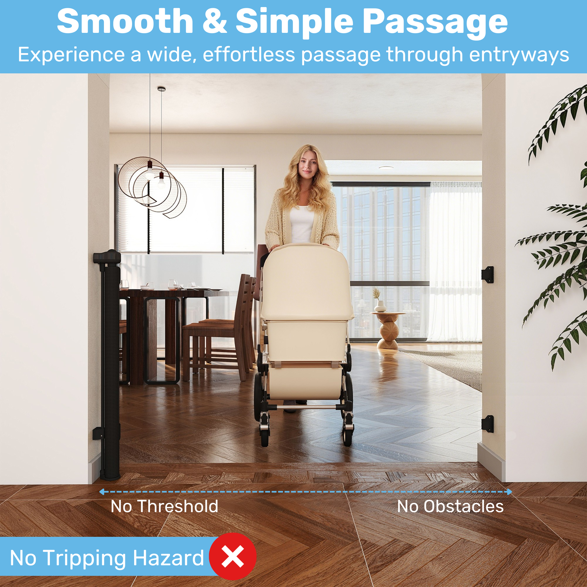 Baby Proof Me | Mesh Retractable Baby Safety Gate