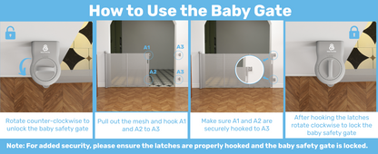 Baby Proof Me | Mesh Retractable Baby Safety Gate