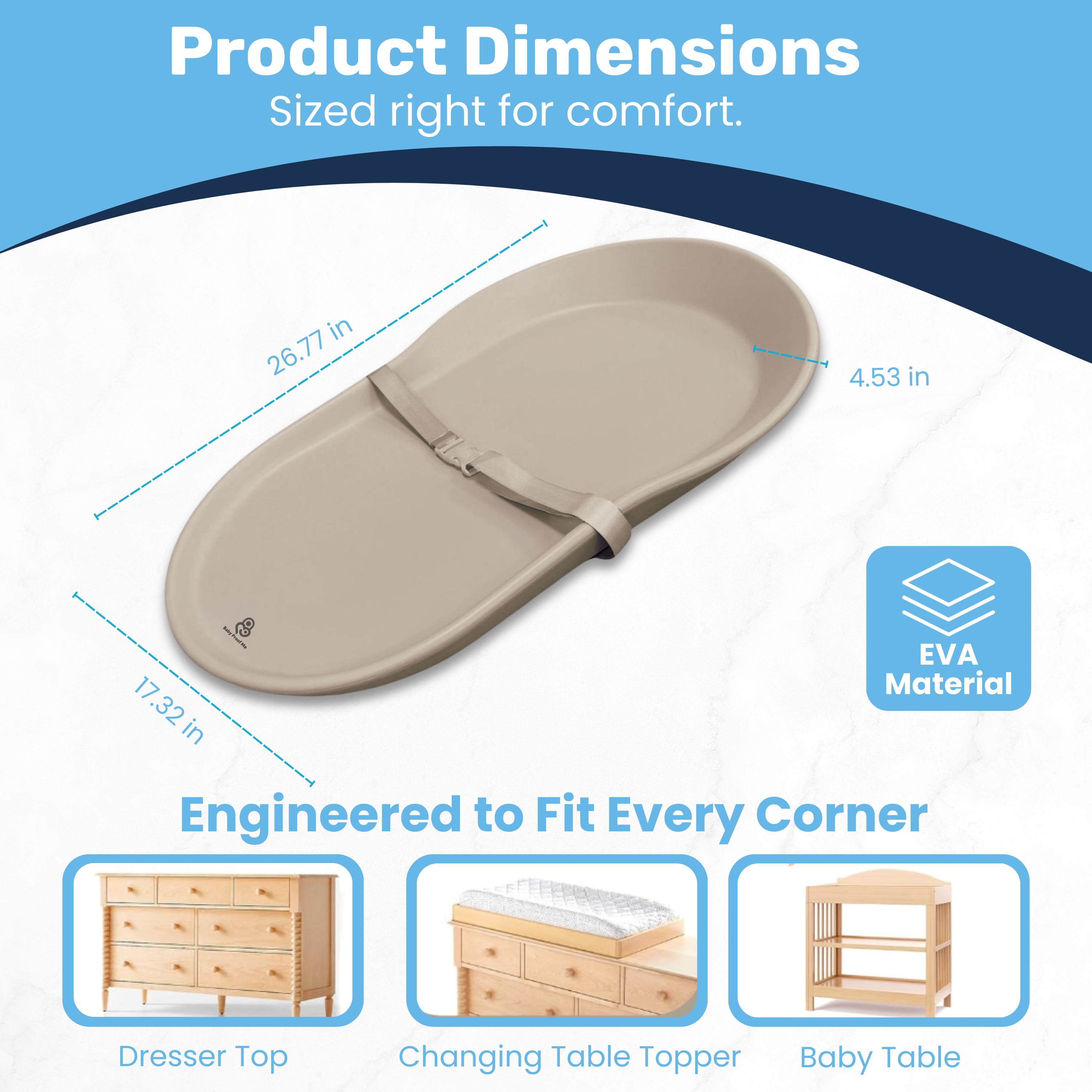 Baby Proof Me | Pod EVA Diaper Changing Pad