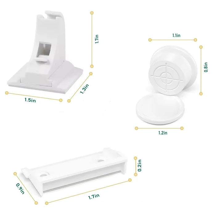 Baby Proof Me | "Zap Saver" Safety Kit – 24 Outlet Plug Covers, 12 Magnetic Cabinet Locks, & 6 Safety Strap Locks For Child Safety