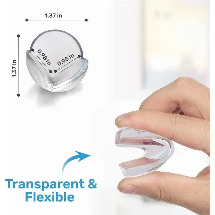 Baby Proof Me | "Bump Defender" Safety Kit – 12 Corner Protectors, 6 Safety Strap Locks, & 24 Outlet Covers For Child Safety