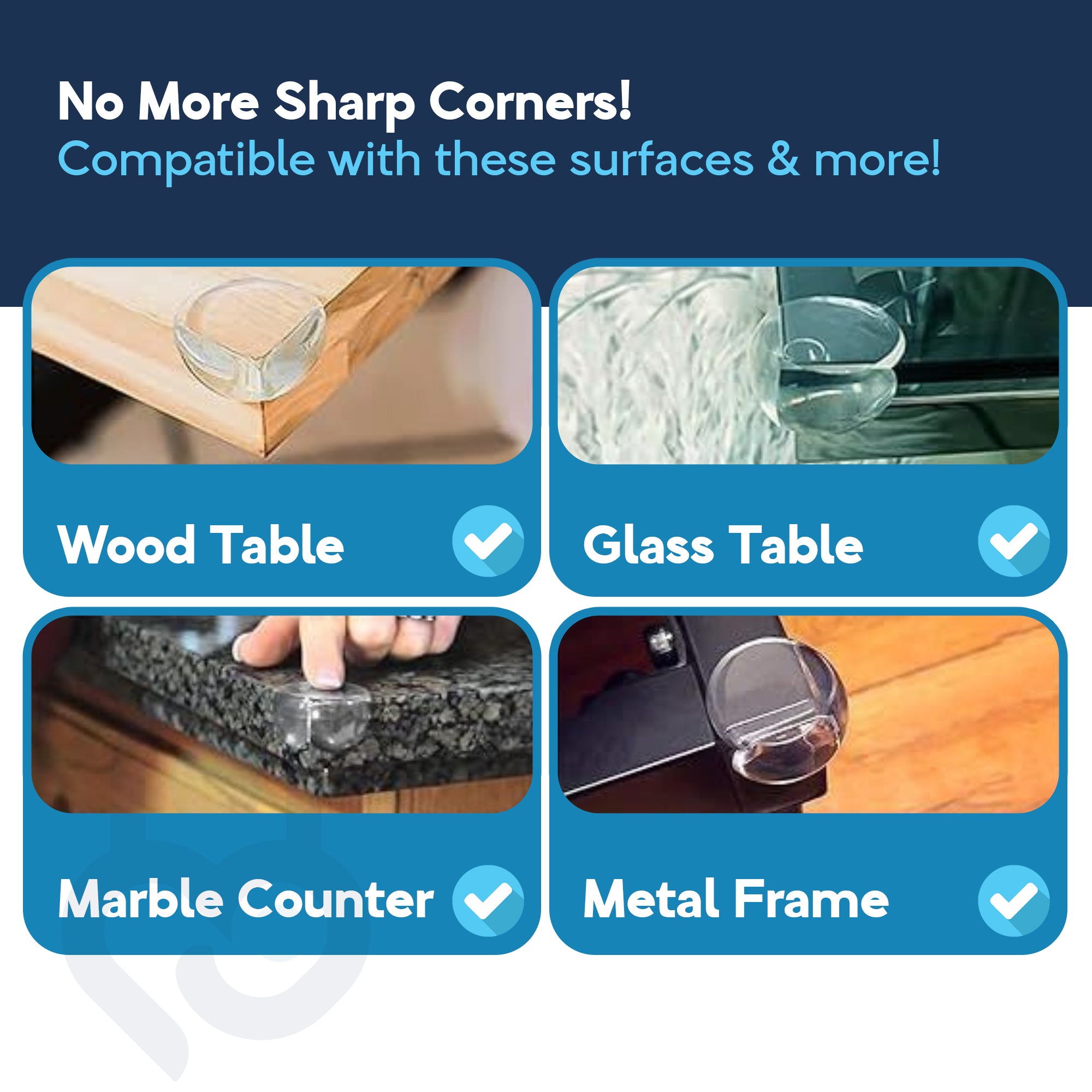 Baby Proof Me | Large TPE Safety Corner Protectors (12 Pack)