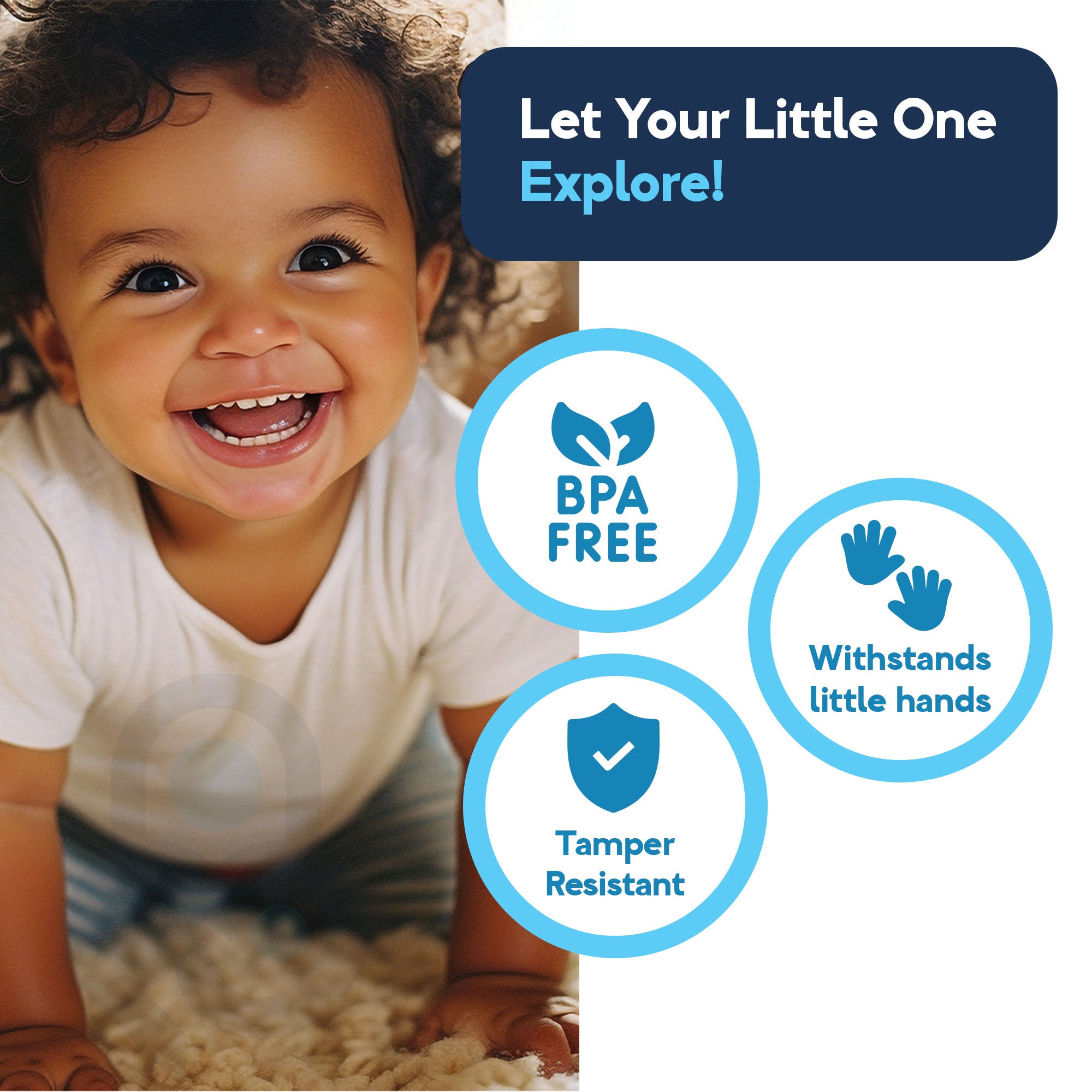 Baby Proof Me | Large TPE Safety Corner Protectors (12 Pack)