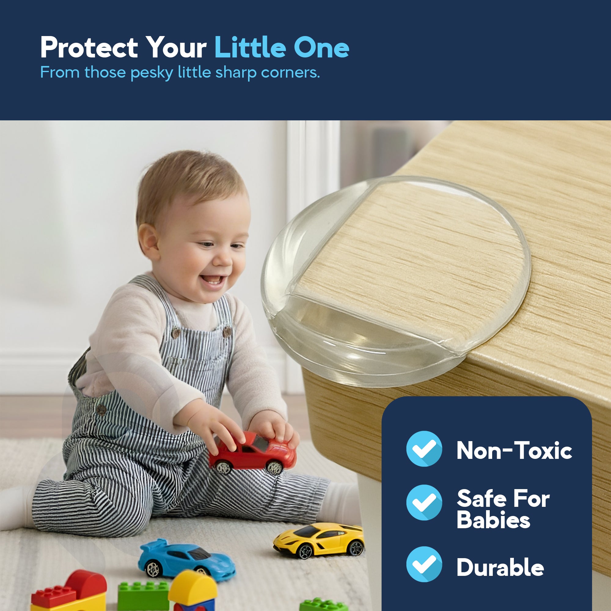 Baby Proof Me | Large TPE Safety Corner Protectors (12 Pack)