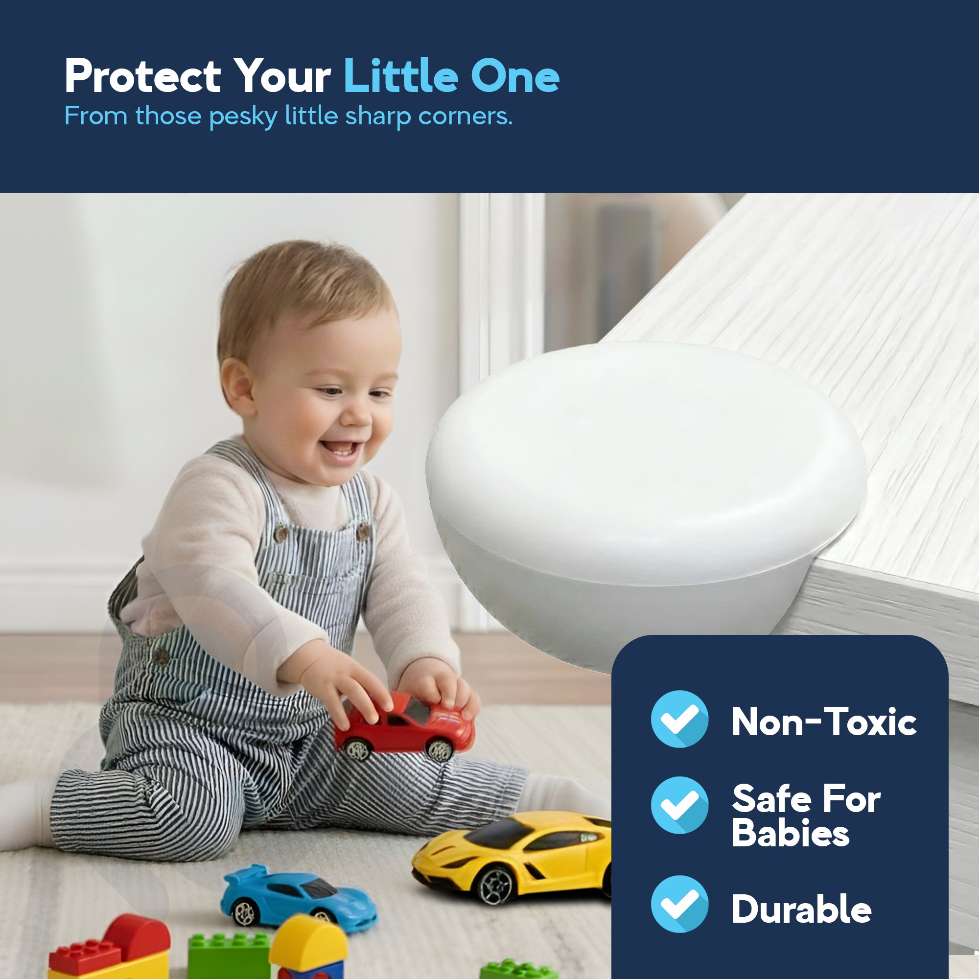Baby Proof Me | Large TPE Safety Corner Protectors (12 Pack)
